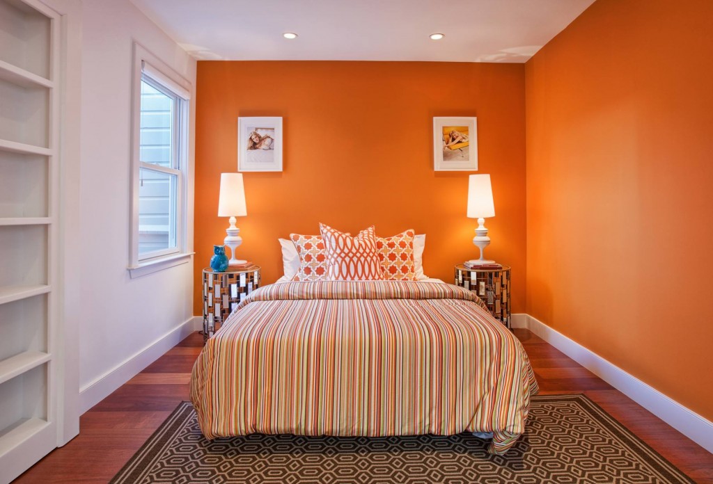 Attractive-Orange-Bedroom