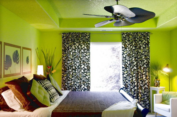 Lime-Green-Bedroom-Color