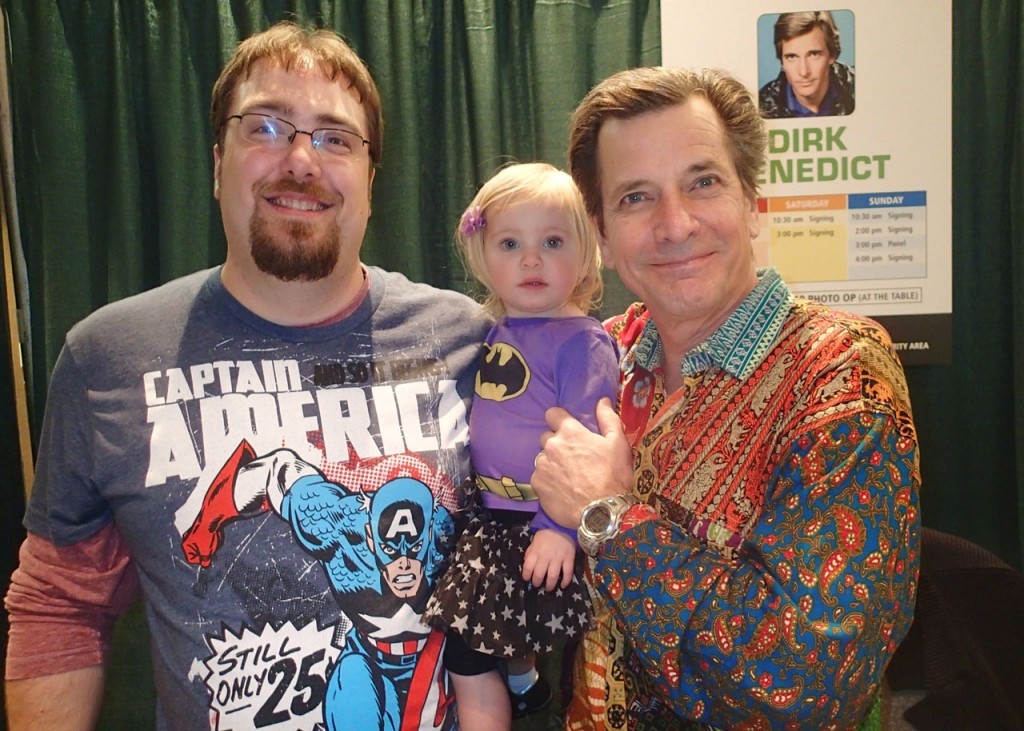 Evie-Daddy-and-Dirk-Benedict-at-ECCC-2013-1024x731