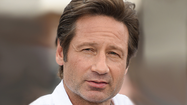 UNIVERSAL CITY, CA - JUNE 11:  David Duchovny visits "Extra" at Universal Studios Hollywood on June 11, 2015 in Universal City, California.  (Photo by Noel Vasquez/Getty Images)