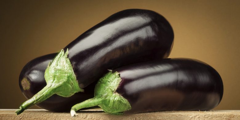 Organic eggplant (aubergine)