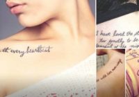 Uzzini kādi ir vismotivējošākie uzraksti tetovējumiem