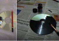 Viņa uzklāja krāsu uz veca diska; tas, ko viņa darīja pēc tam, liks gribēt darīt to pašu!